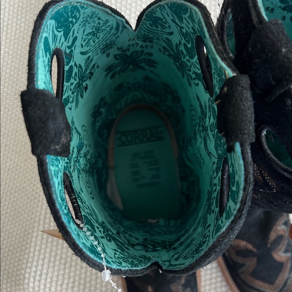 Corral Women's Black and Brown Heeled Boots - Picture 8 of 10